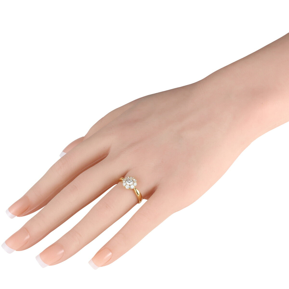 ダイヤモンド 0.417ct 0.62ct リング K18YG 13号 I9300
