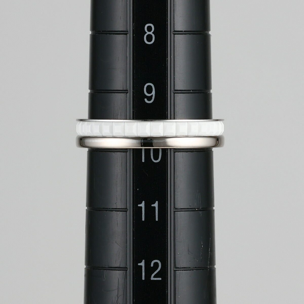 ブシュロン キャトル ダブルホワイト ハーフ リング K18WG ホワイトセラミック J0110