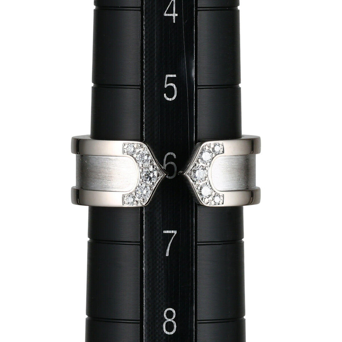 カルティエ ダイヤモンド C2 リング K18WG #46 J1491