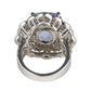 非加熱 サファイア 11.59ct ダイヤモンド 2.34ct リング Pt900 11号 鑑別書付 D1618