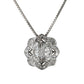 ダイヤモンド 1.00ct フラワーモチーフ ネックレス K18WG D2492