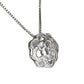 ダイヤモンド 1.00ct フラワーモチーフ ネックレス K18WG D2492