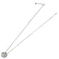 ダイヤモンド 1.00ct フラワーモチーフ ネックレス K18WG D2492