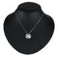 ダイヤモンド 1.00ct フラワーモチーフ ネックレス K18WG D2492