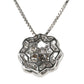 ダイヤモンド 1.00ct フラワーモチーフ ネックレス K18WG D2492