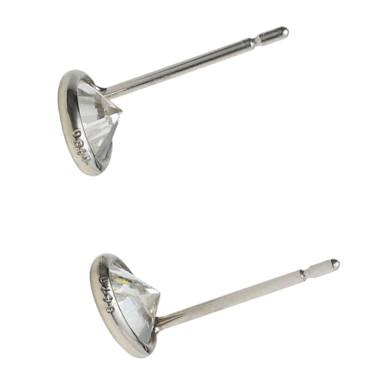 G-SI2 G-SI2 ダイヤモンド 0.480ct 0.470ct オーバル スタッド ピアス Pt900 D2523