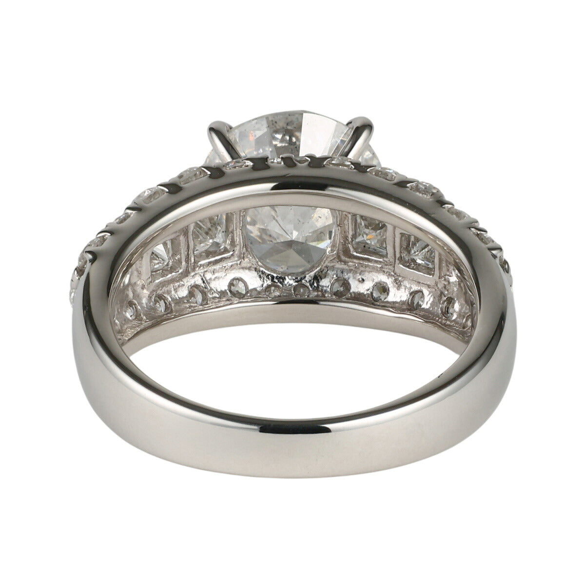 F-SI2-VG ダイヤモンド 2.339ct 1.37ct デザイン リング Pt900 ソーティング付 D2533