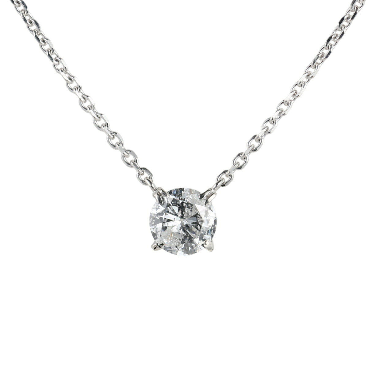 F-I2-F ダイヤモンド 0.60ct 一粒 ネックレス Pt900 ソーティング付 D2534