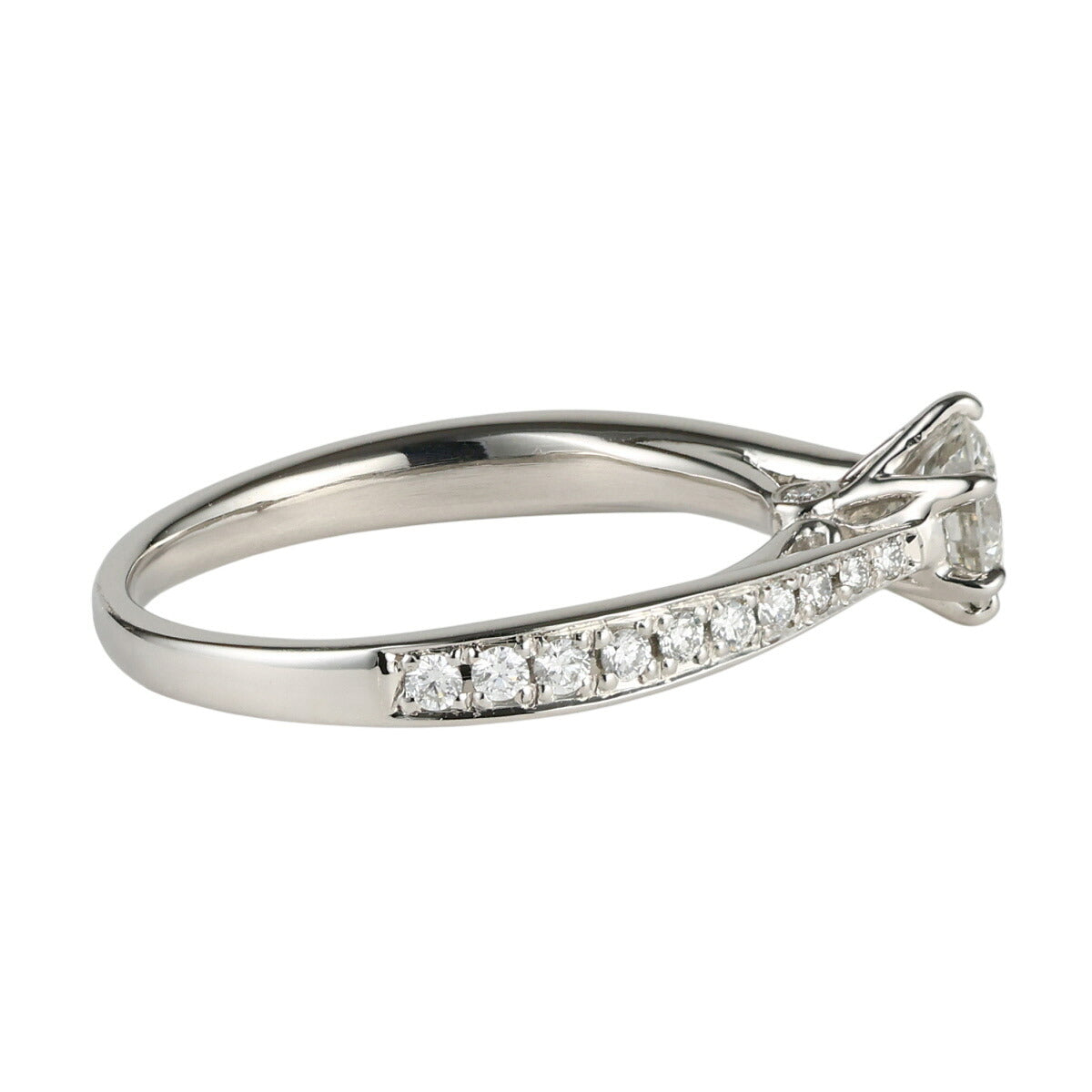 H-SI2-VG ダイヤモンド 0.323ct 0.14ct リング Pt850 ソーティング付 D2535
