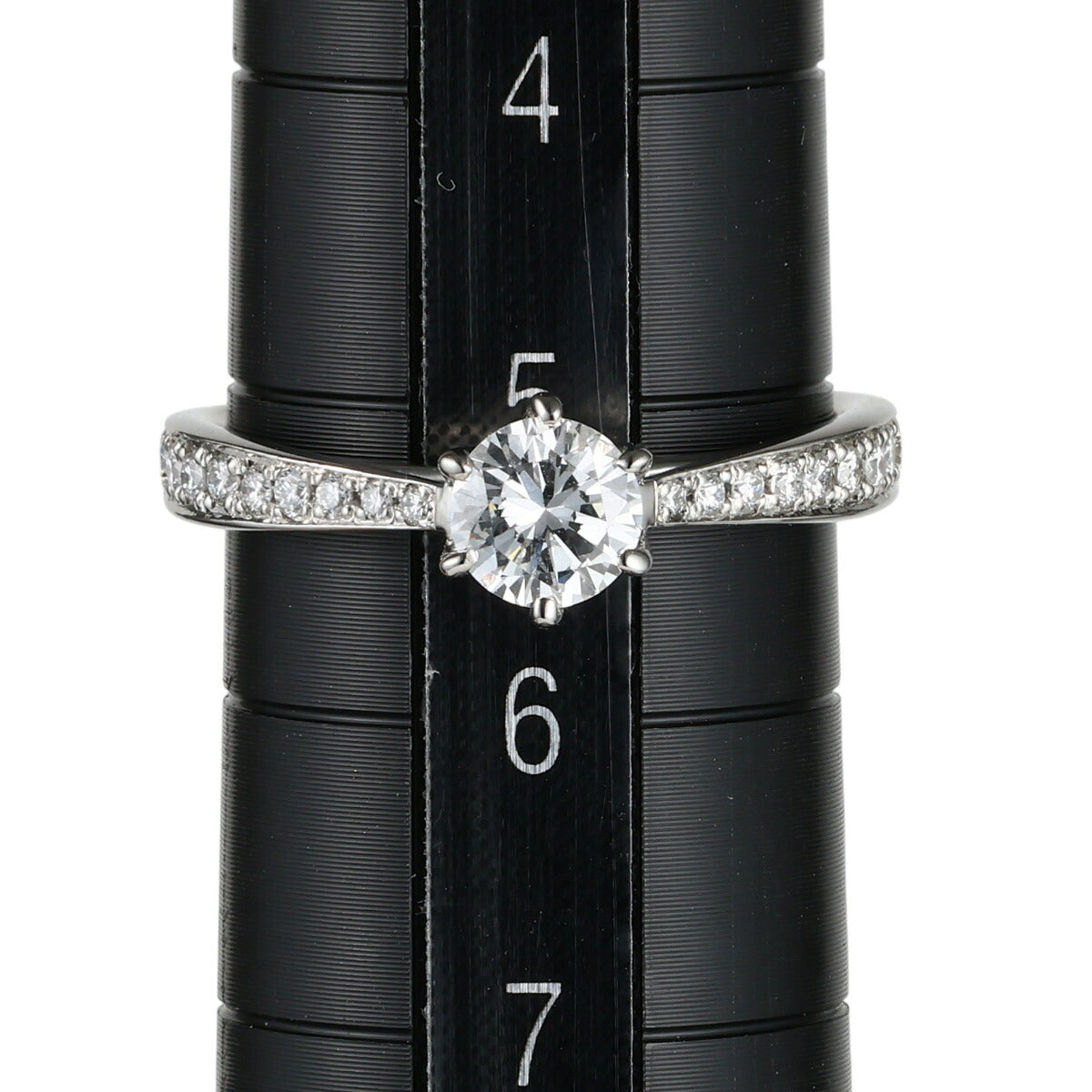 H-SI2-VG ダイヤモンド 0.323ct 0.14ct リング Pt850 ソーティング付 D2535