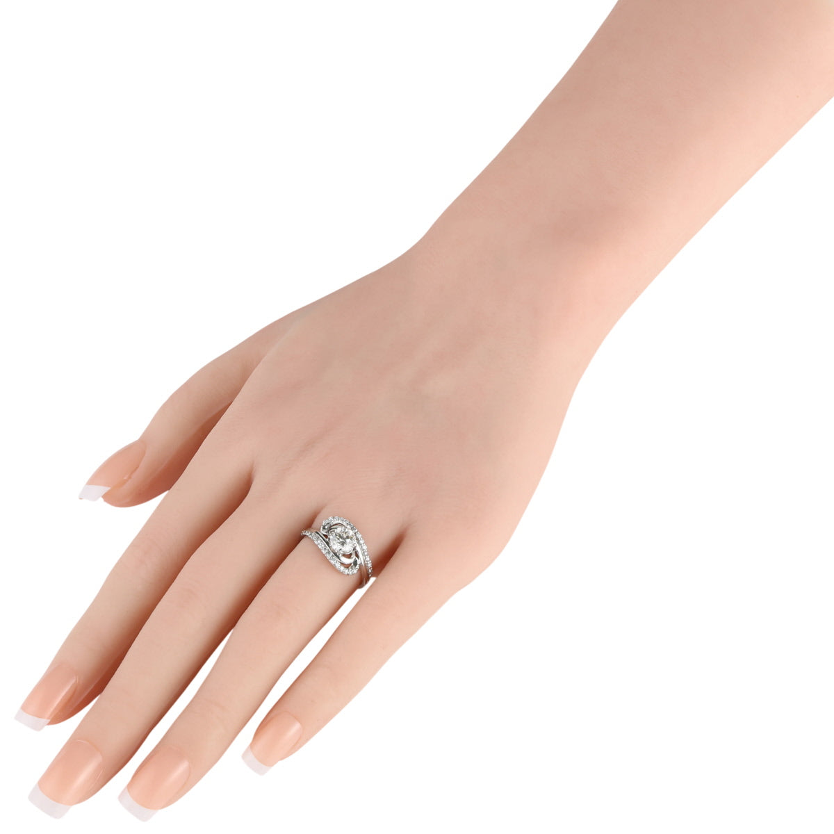 VLB-SI2-G ダイヤモンド 1.017ct 0.32ct デザイン リング Pt900 ソーティング付 D2536