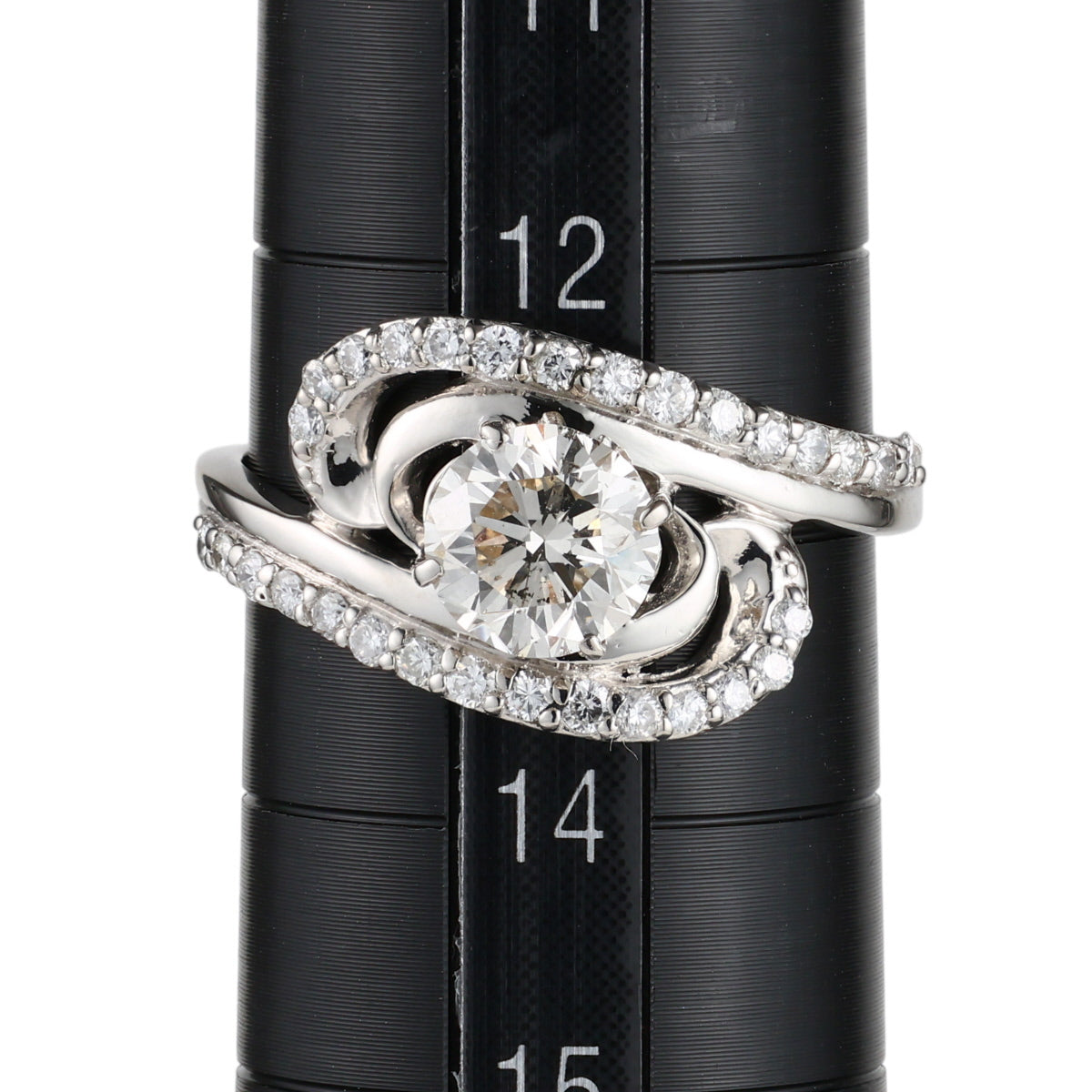 VLB-SI2-G ダイヤモンド 1.017ct 0.32ct デザイン リング Pt900 ソーティング付 D2536