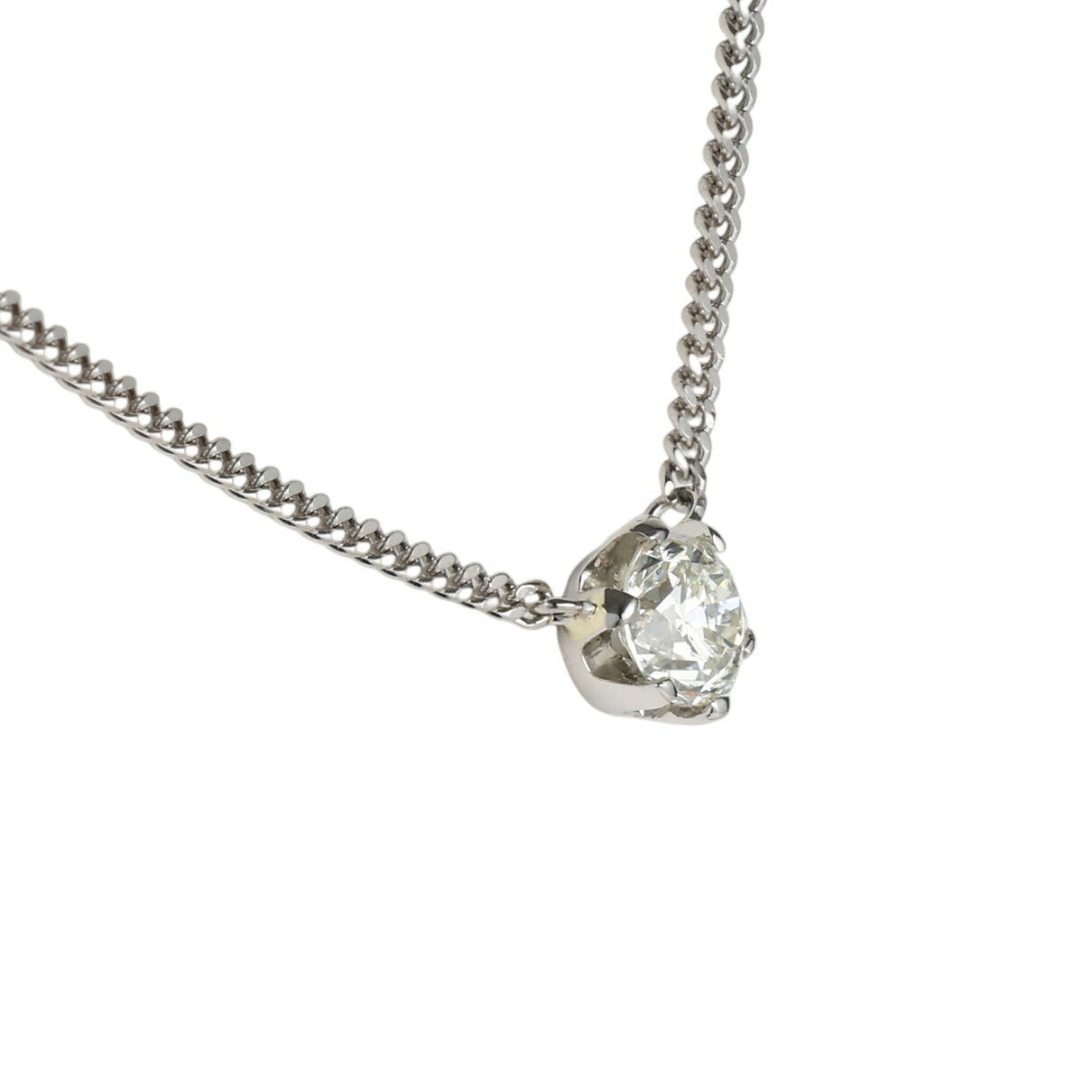 K-I1-F ダイヤモンド 0.329ct 一粒 ネックレス Pt900 Pt850 ソーティング付 D2538
