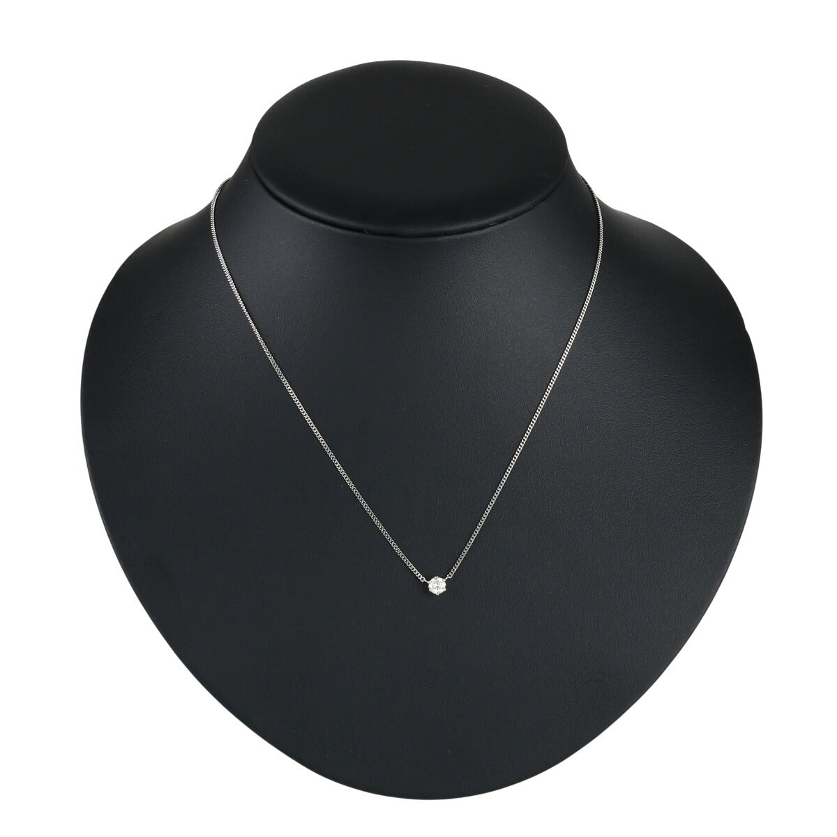 K-I1-F ダイヤモンド 0.329ct 一粒 ネックレス Pt900 Pt850 ソーティング付 D2538