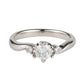 F-I1-G ダイヤモンド 0.417ct 0.08ct デザイン リング Pt900 ソーティング付 D2539