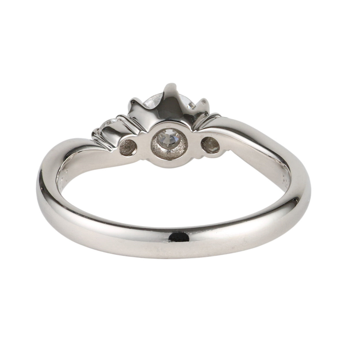 F-I1-G ダイヤモンド 0.417ct 0.08ct デザイン リング Pt900 ソーティング付 D2539