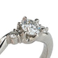 F-I1-G ダイヤモンド 0.417ct 0.08ct デザイン リング Pt900 ソーティング付 D2539