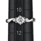 F-I1-G ダイヤモンド 0.417ct 0.08ct デザイン リング Pt900 ソーティング付 D2539