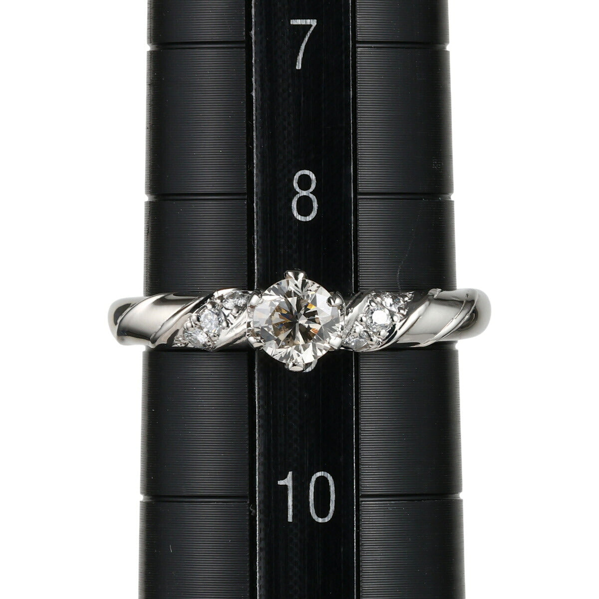 VLB-SI2-F ダイヤモンド 0.316ct 0.06ct デザイン リング Pt900 ソーティング付 D2540
