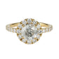 H-I2-F ダイヤモンド 1.509ct 0.55ct デザイン リング K18YG ソーティング付 D2541