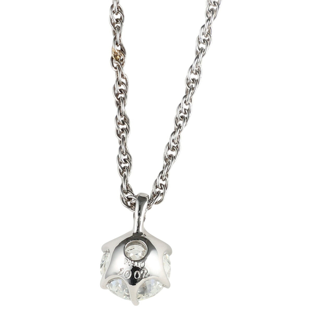 H-SI2-GOOD ダイヤモンド 1.002ct 一粒 ネックレス Pt900 Pt850 ソーティング付 H8785