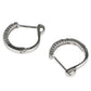 ダイヤモンド 0.08ct 0.08ct フープ ピアス K18WG I3466