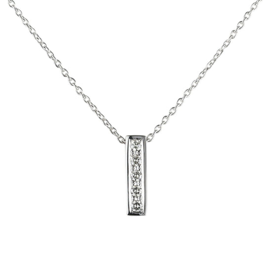 タサキ ダイヤモンド 0.08ct ネックレス K18WG I3520