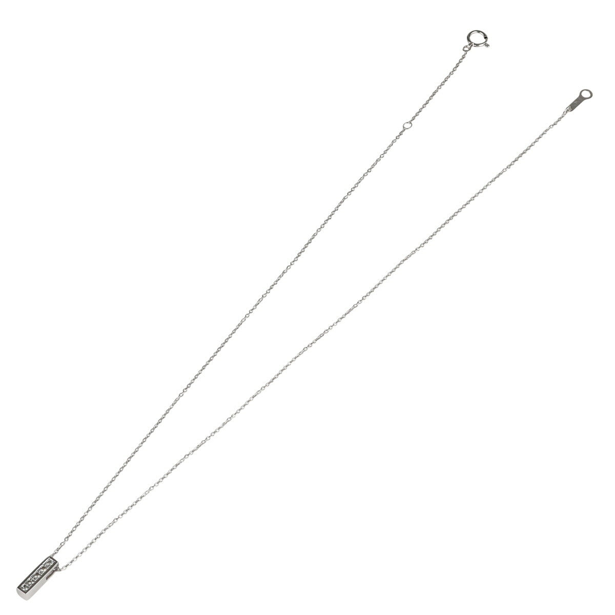 タサキ ダイヤモンド 0.08ct ネックレス K18WG I3520