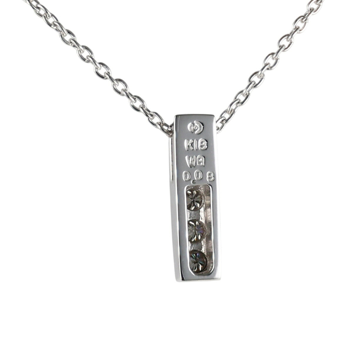 タサキ ダイヤモンド 0.08ct ネックレス K18WG I3520