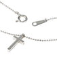 ヴァンドーム青山 ダイヤモンド 0.12ct クロス ネックレス K18WG I5577