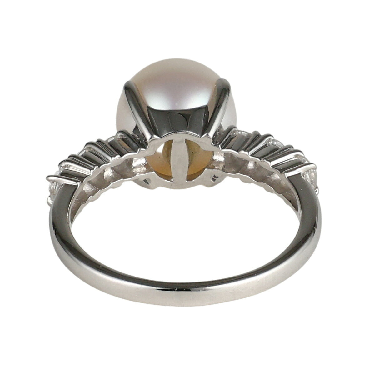 タサキ パール ダイヤモンド 0.48ct リング Pt900 14号 I5693