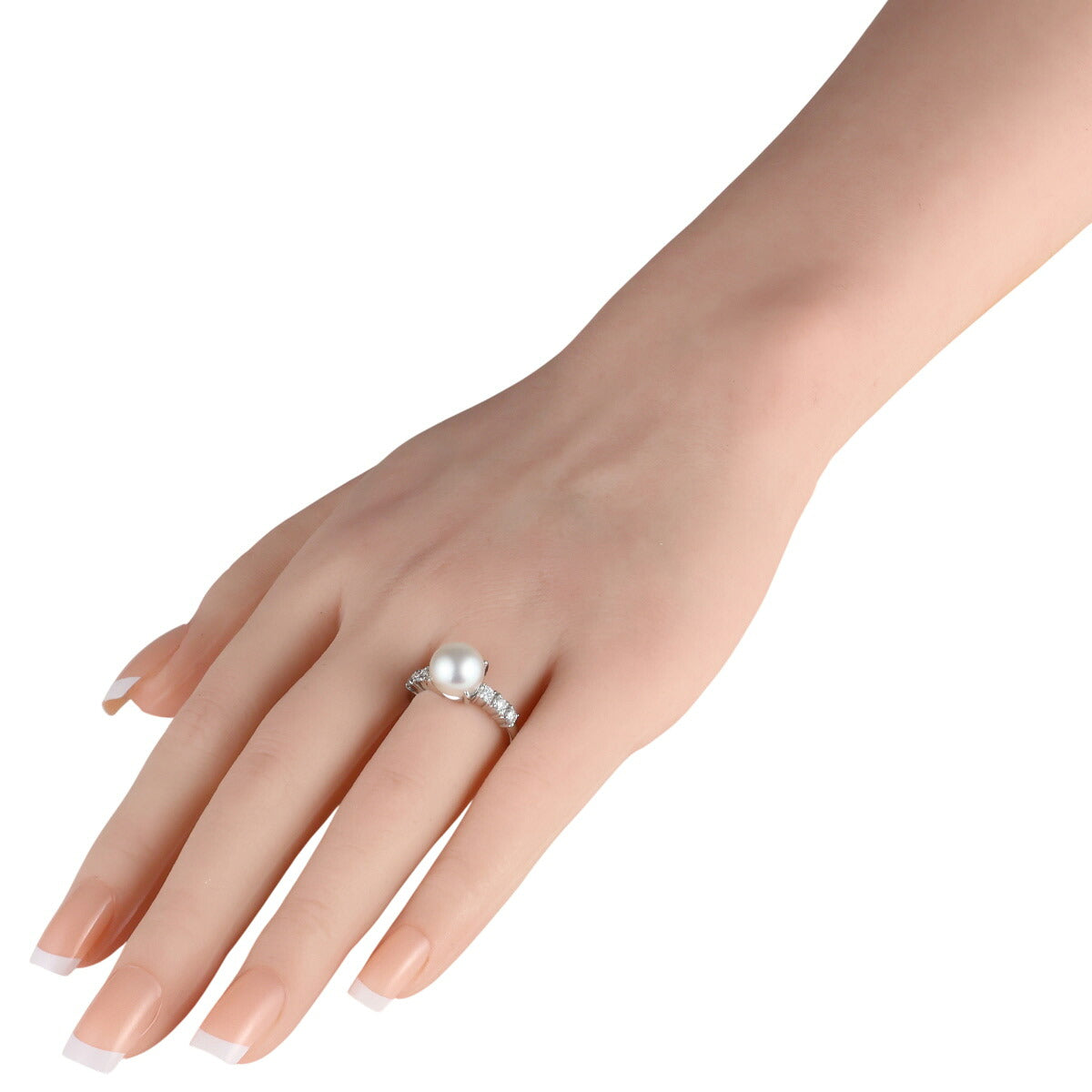 タサキ パール ダイヤモンド 0.48ct リング Pt900 14号 I5693