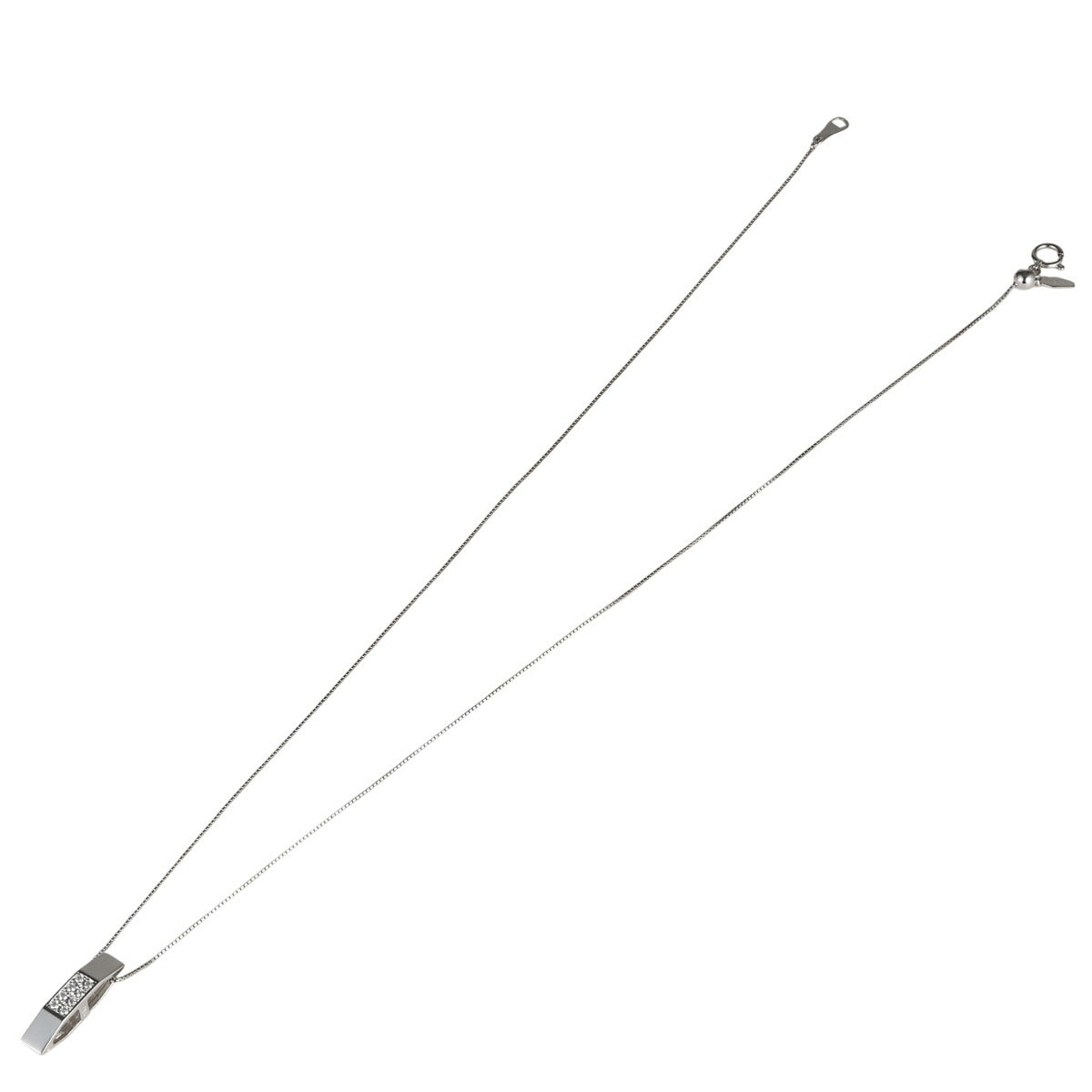 タサキ ダイヤモンド 0.08ct ネックレス K18WG I8428