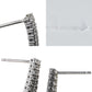 ダイヤモンド 0.70ct ピアス K18WG I8460