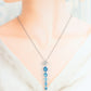 タサキ ブルートパーズ ダイヤモンド 0.12ct ネックレス K18WG I8488