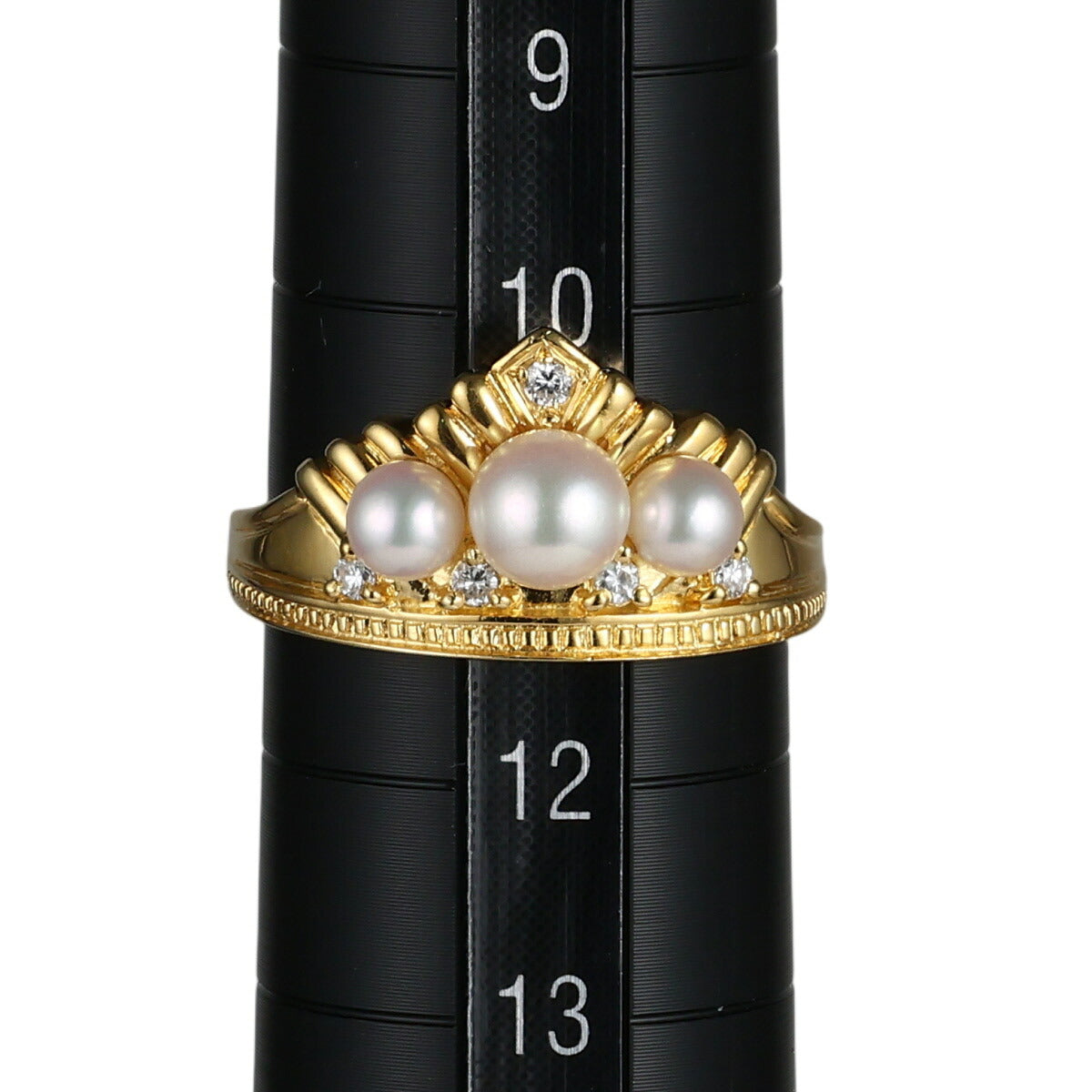 ミキモト パール 3.8-5mm リング K18YG 11.5号 I8626