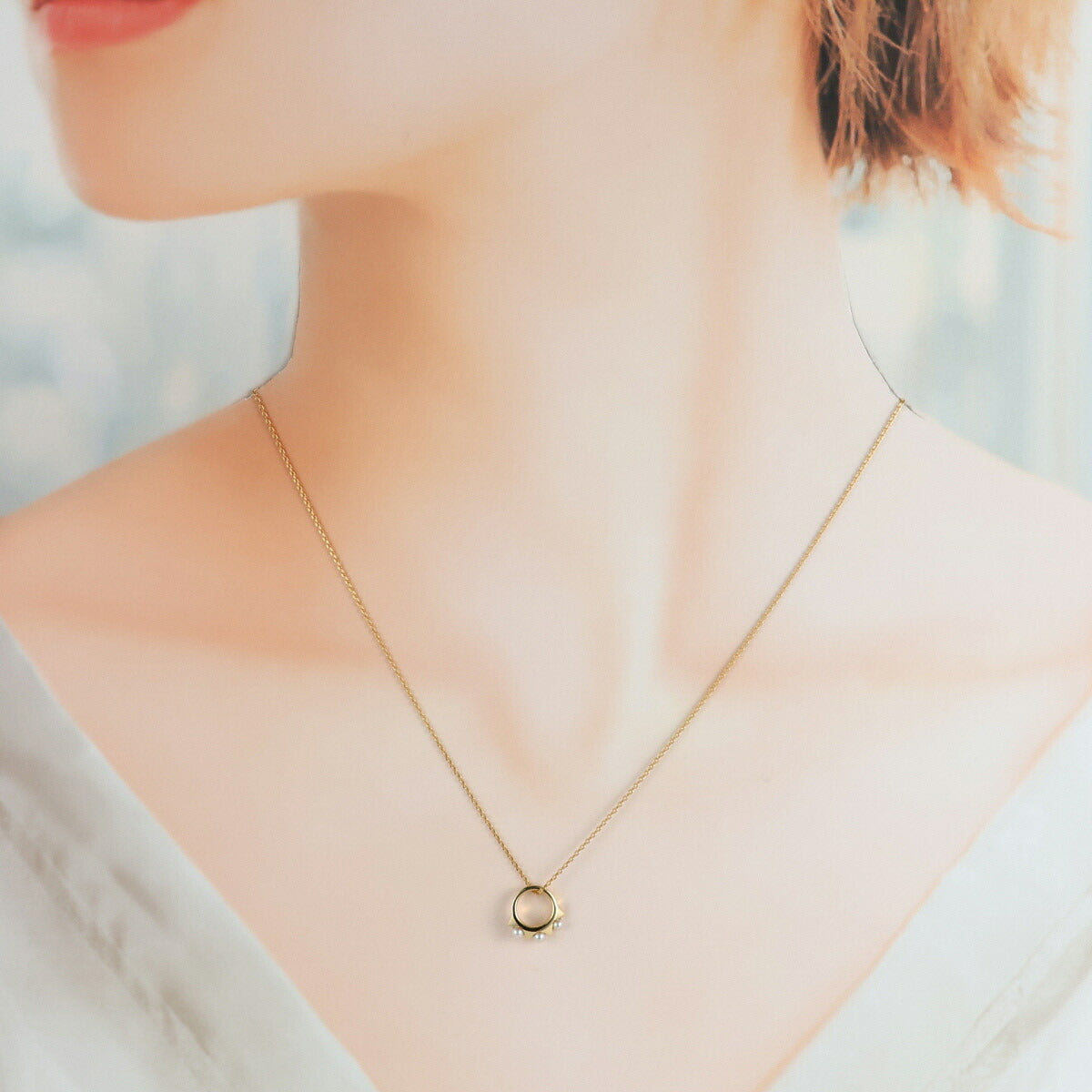 タサキ パール 2.2mm リファインド リベリオン ネックレス CM-0173-18KYG-CHK0012 K18YG I8716