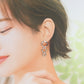 ミキモト ダイヤモンド 0.18ct 0.18ct サークルデザイン ピアス K18WG I9009