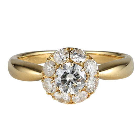 ダイヤモンド 0.417ct 0.62ct リング K18YG 13号 I9300