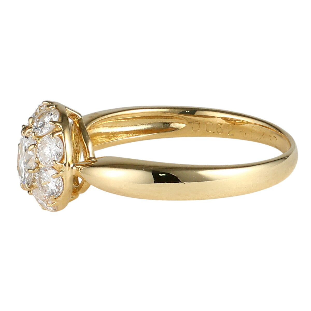 ダイヤモンド 0.417ct 0.62ct リング K18YG 13号 I9300