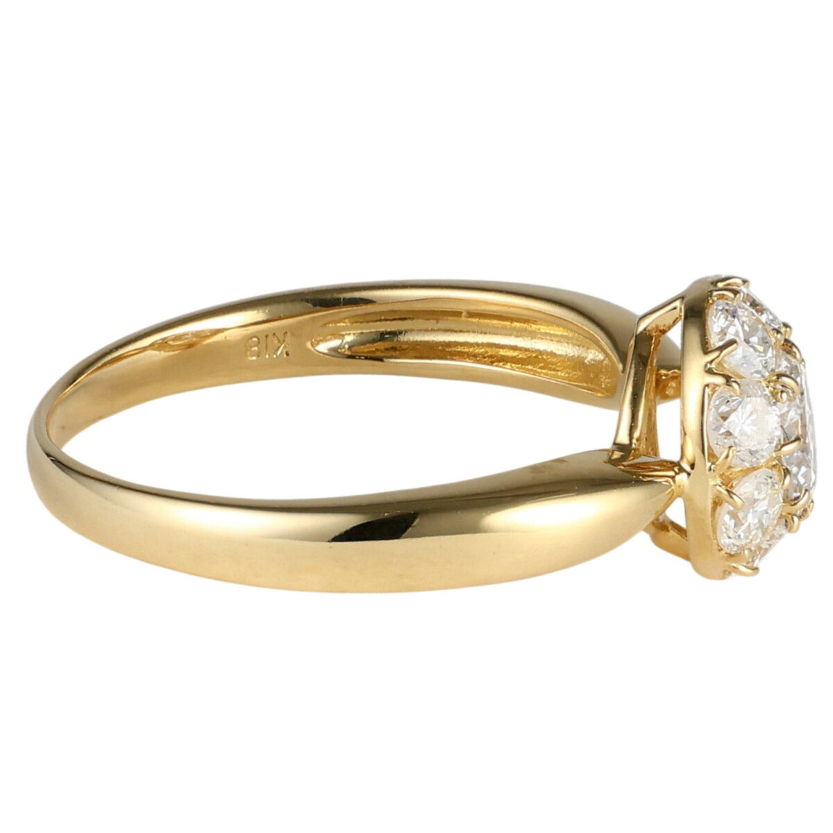 ダイヤモンド 0.417ct 0.62ct リング K18YG 13号 I9300