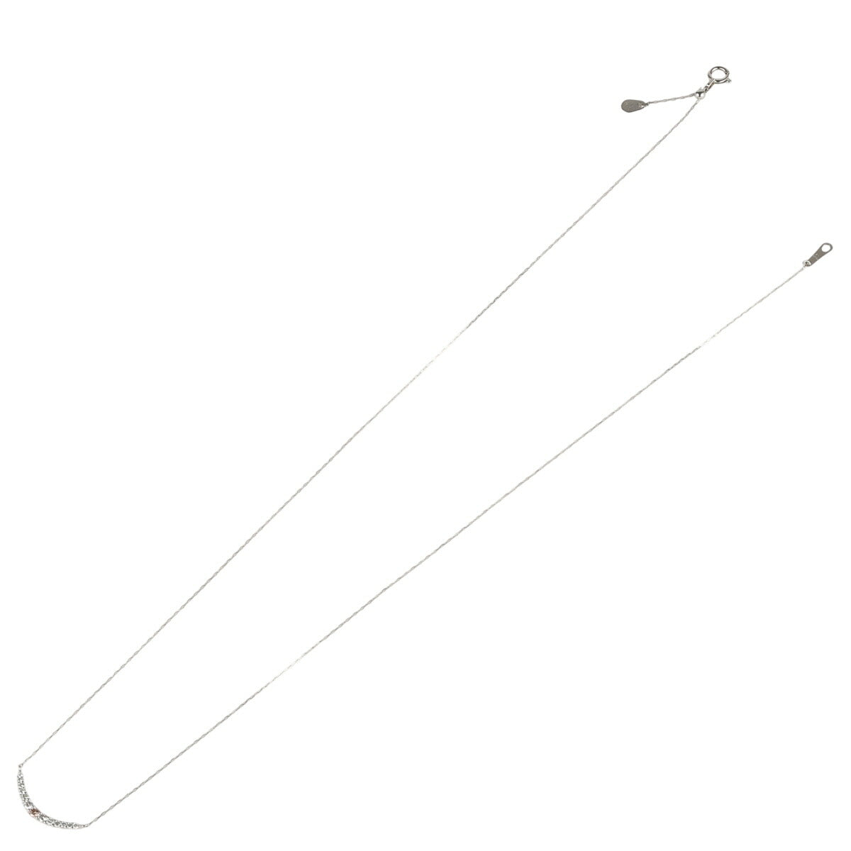 ピンクダイヤモンド 0.038ct ダイヤ 0.16ct デザイン ネックレス Pt950 Pt850 ソーティング付 I9376