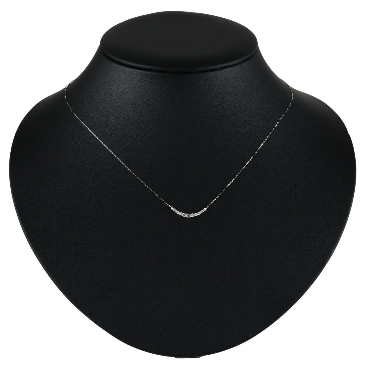 ピンクダイヤモンド 0.038ct ダイヤ 0.16ct デザイン ネックレス Pt950 Pt850 ソーティング付 I9376