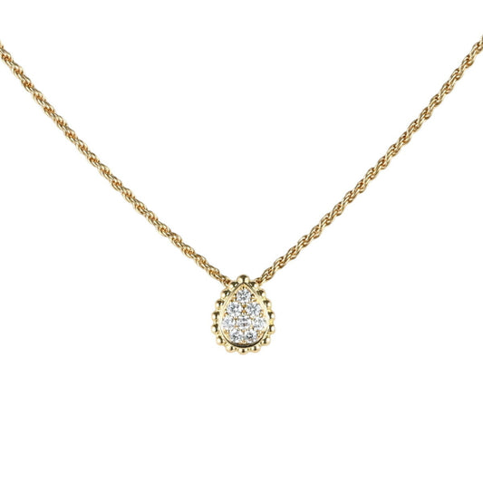 ブシュロン ダイヤモンド セルパンボエム ネックレス K18YG I9479