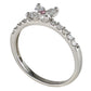 ピンクダイヤモンド 0.014ct ダイヤ 0.44ct リング Pt900 9号 ソーティング付 I9532