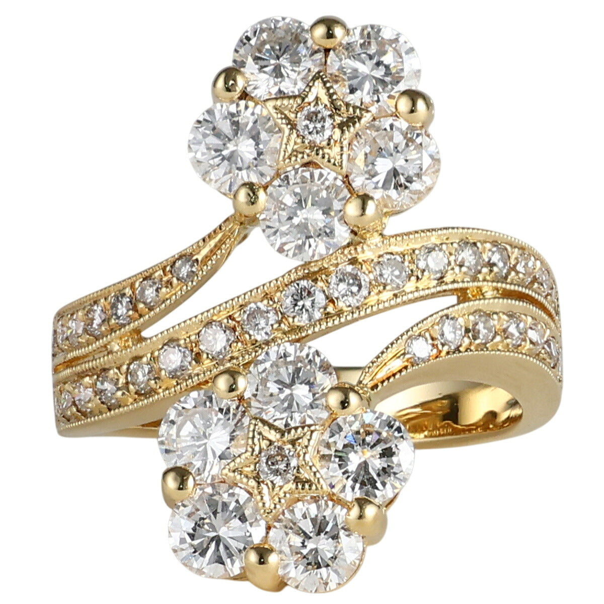 ポンテヴェキオ ダイヤモンド 2.00ct リング K18YG 10号 I9864