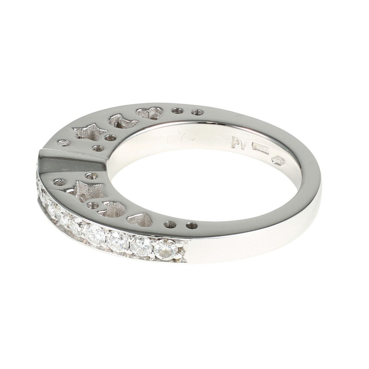 ポンテヴェキオ ダイヤモンド 0.73ct リング K18WG I9865