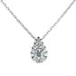 ヴァンドーム青山 D-SI2-EX H&C ダイヤモンド/0.124ct 0.12ct ドロップ オブ ガーランド ネックレス Pt950 Pt850 保付 I9923