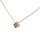 ポンテヴェキオ ダイヤ 0.15ct フラワー ネックレス K18PG I9924
