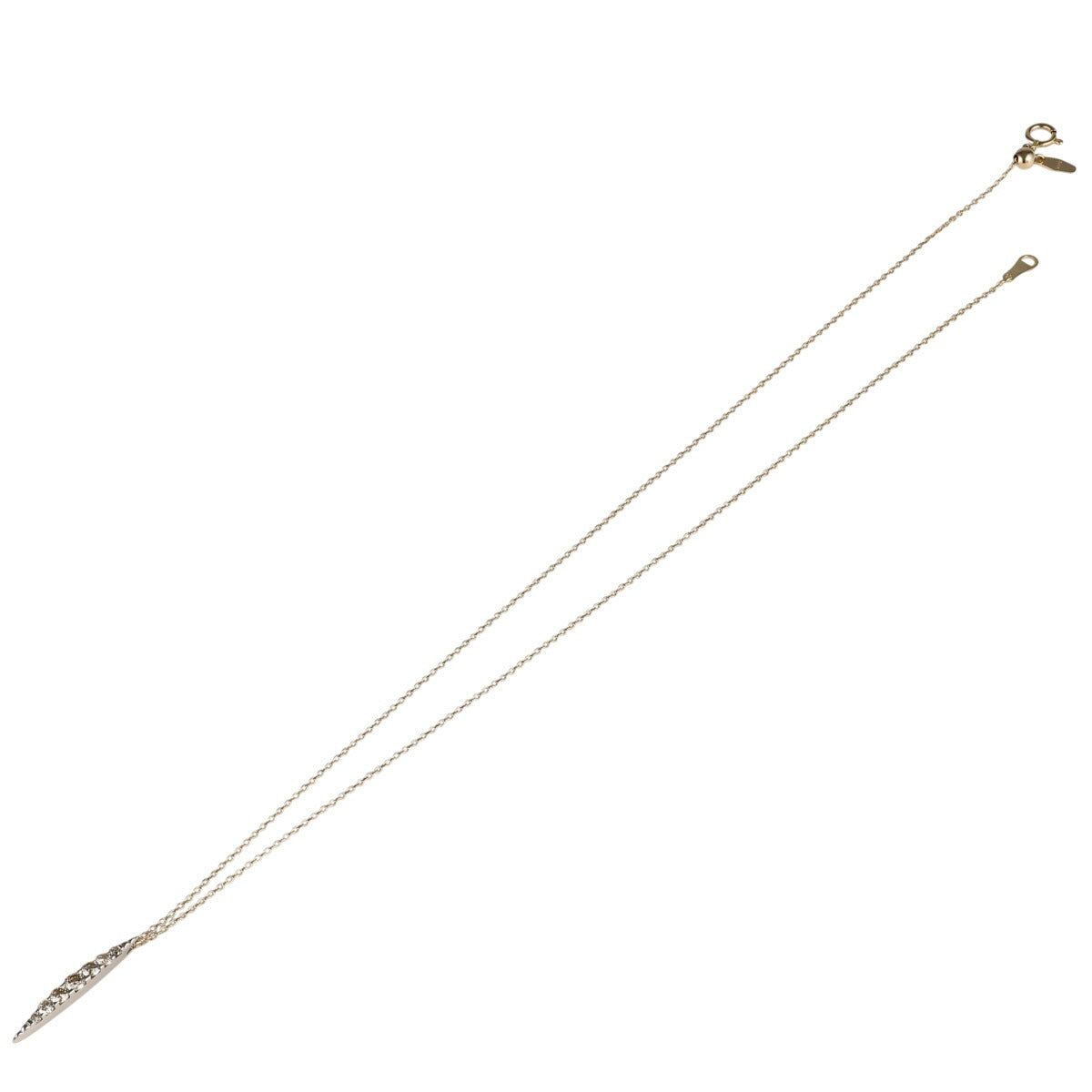 カシケイ ブラウンダイヤ 0.50ct ネイキッド ネックレス K18BG J0044